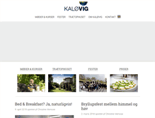 Tablet Screenshot of kalovigcenter.dk
